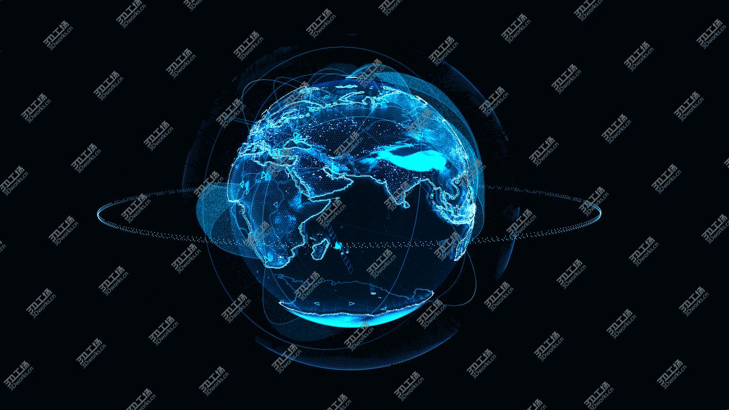 images/goods_img/202104092/Animated Hologram Planet Earth v4 3D model/1.jpg
